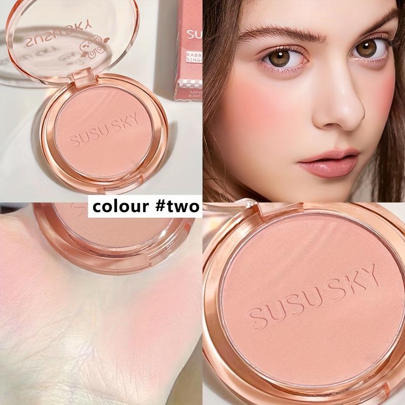 Four-Color Blush Disk Rouge Monochrome Blush Expanded Color Highlight Contouring And Brightening Lasting