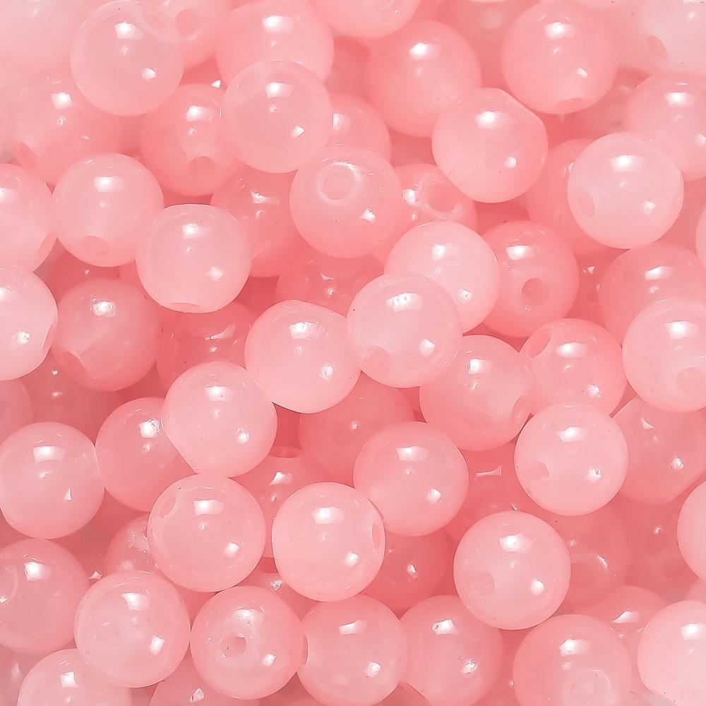 30/50pcs 6mm Glass Round Beads Colorful Spacer Loose Beads for Necklace Bracelet Diy Jewelry Making Accessories Supplies