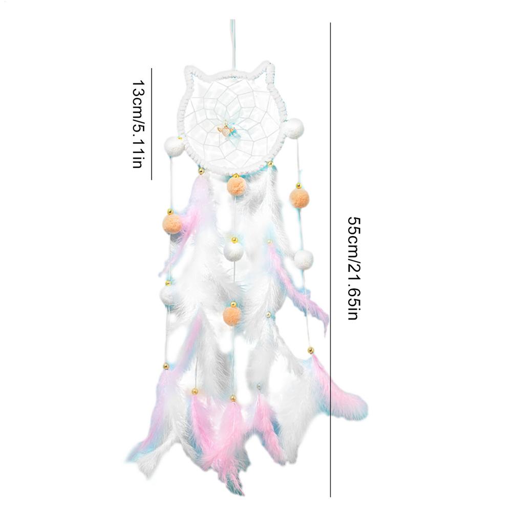 Dreamcatcher Pendant Handmade Dream Catcher Wall Decoration with Lucky Pendant Beads Wall Hangings Decor For Room Party Wedding