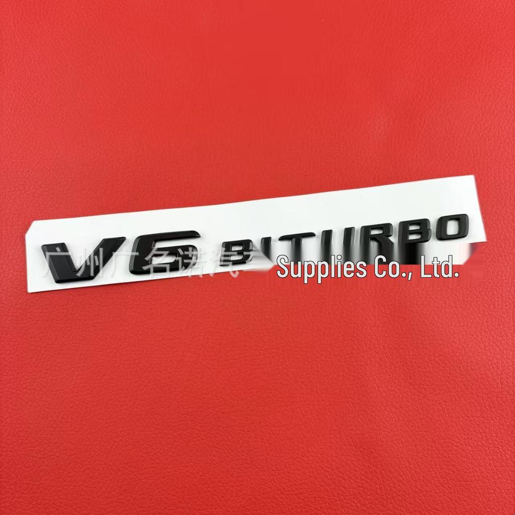 Kompatibel mit Mercedes V8 Turbo Kotflügel-Emblem | V6 V8 V12 Biturbo Twin-Turbo Heck-Emblem.