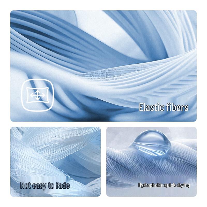 361° Men's Faux Two-Piece Square Leg Swim Trunks