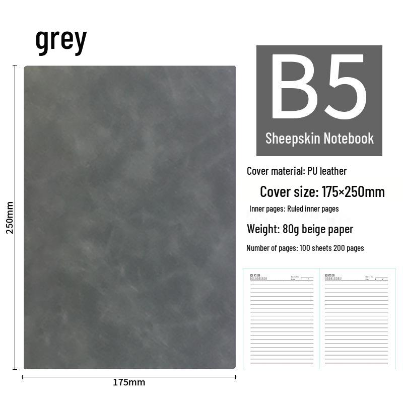 High-End Soft Leather Business Notebook with Magnetic Buckle and Custom Logo - Ideal Gift Set