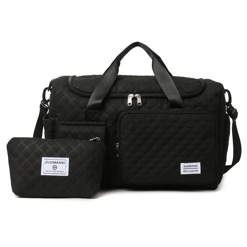 Large Capacity Diamond Standard Waterproof Oxford Travel Bag Functional Solid Partition Bag