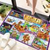 Halloween Cartoon Comedy Adventure Movie Scooby-Doo Carpet Is Suitable for Living Room and Bedroom Doormats Office Balcony Decorative Carpet V4