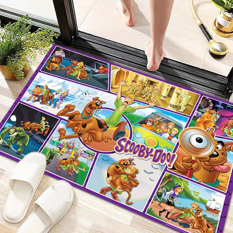 Halloween Cartoon Comedy Adventure Movie Scooby-Doo Carpet Is Suitable for Living Room and Bedroom Doormats Office Balcony Decorative Carpet V4