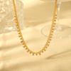 Elegant Titanium Steel Rhinestone Clavicle Chain - Light, Durable, and Stylish Jewelry
