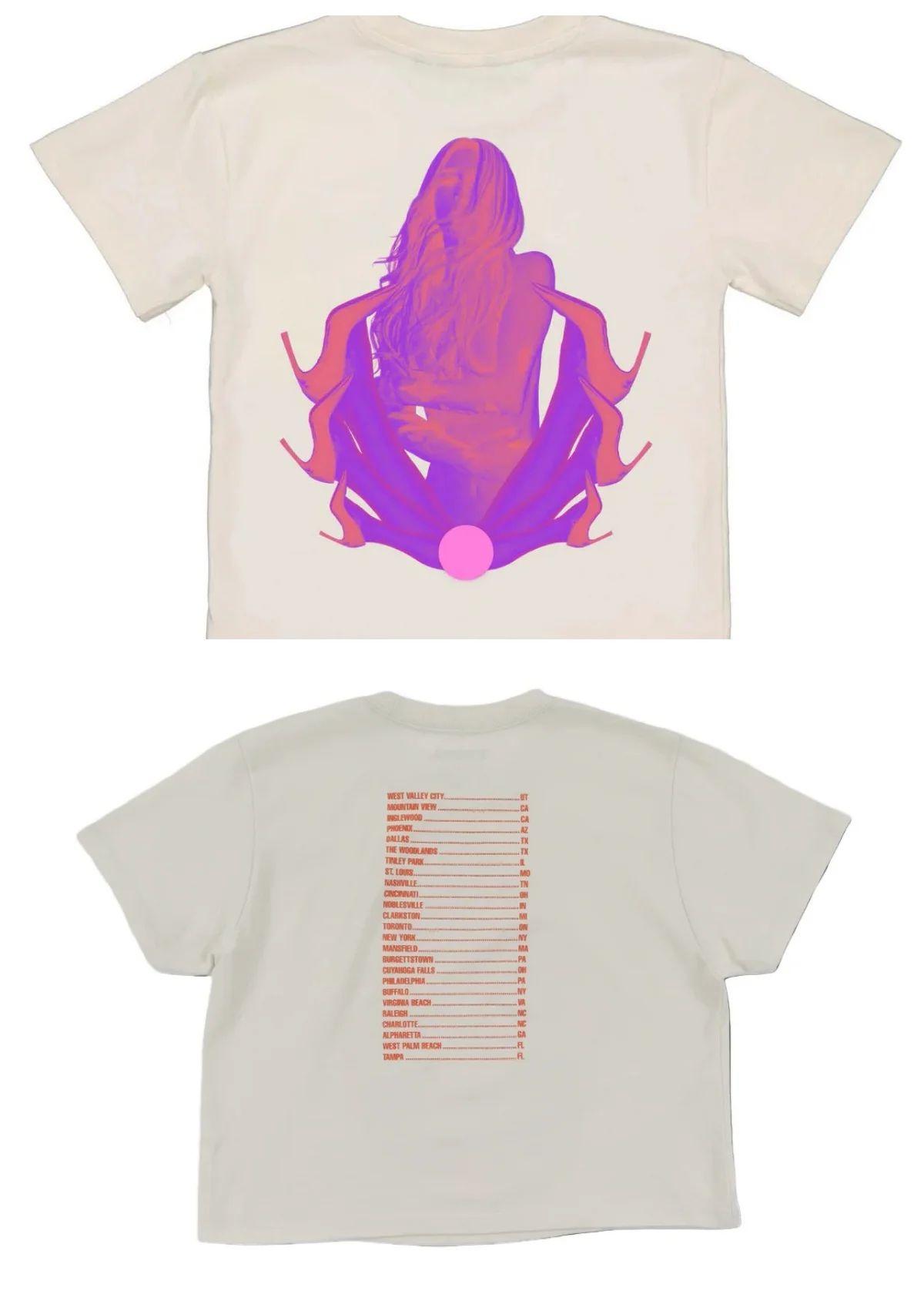 Hip Pop Tshirt Singer Kesha boy Crazy Tits Out Tour Print Tshirts Y2k Fashion Short Sleeve Casual Loose Print T Shirt Unisex S
