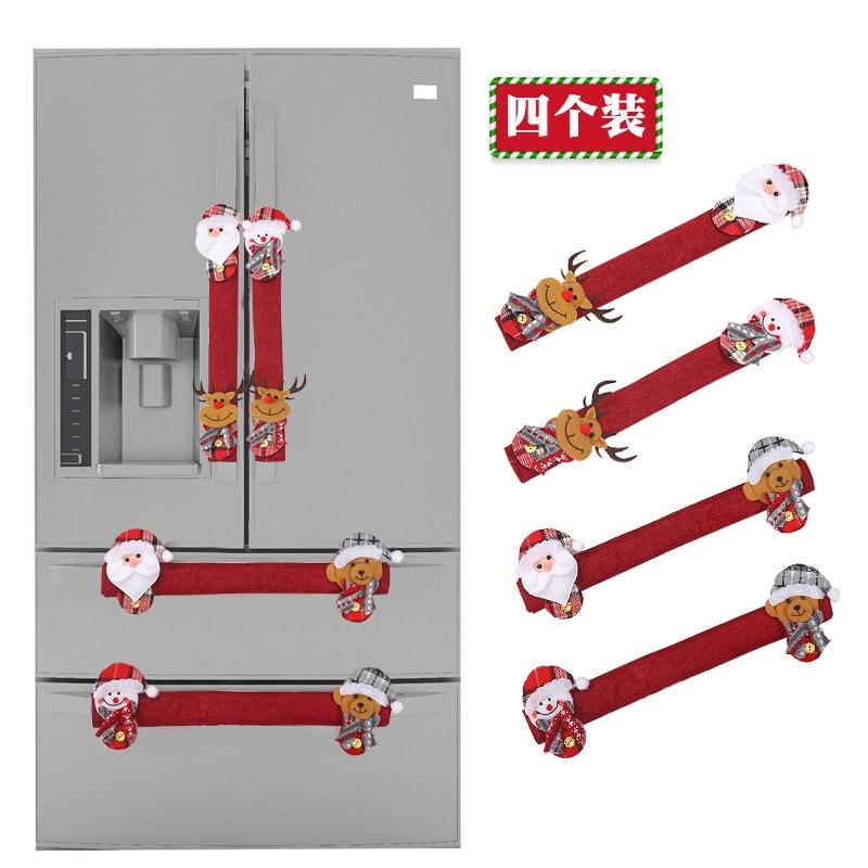 Plaid Red Stylish Fridge Handle Glove Add A Pop Of Color To Your Refrigerator For Christmas