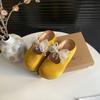 Sweet Lace Bow Bun Birken Shoes Women's Slippers Fashionable and Versatile Bag