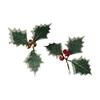 Holiday Party Christmas Decorations Handcraft Accessories Artificial Leaf Berry Fake Fruit Plant