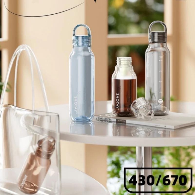 Sports Water Bottle Heat-resistant Portable Water Bottles Outdoor Travel Gym Fitness Drinkware Cold Drink Cup Creative Gifts