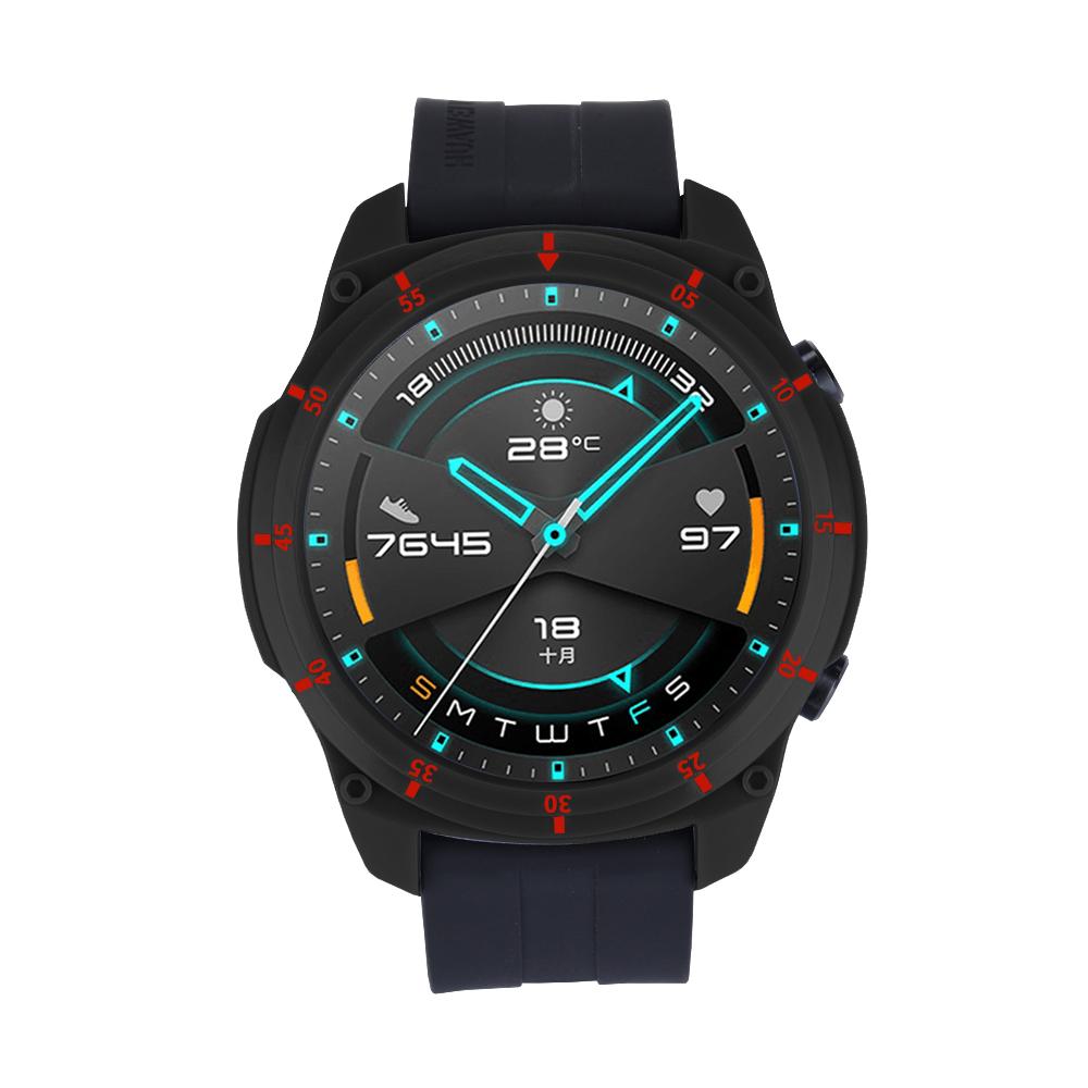 TPU Ochranné pouzdro pro Huawei Watch GT2 46mm Ochranný kryt chytrých hodinek s hodinovou stupnicí Odolné příslušenství pro hodinky