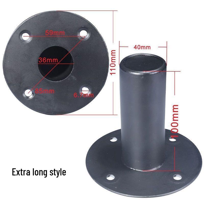 Iron Bottom Speaker Stand with Metal Base and Single Hole Support