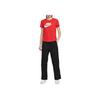 Nike Sportswear Essentials Series Clean Comfortable Skin-Friendly Letter Short Sleeve T-Shirt Women Tops Red DX7907-657