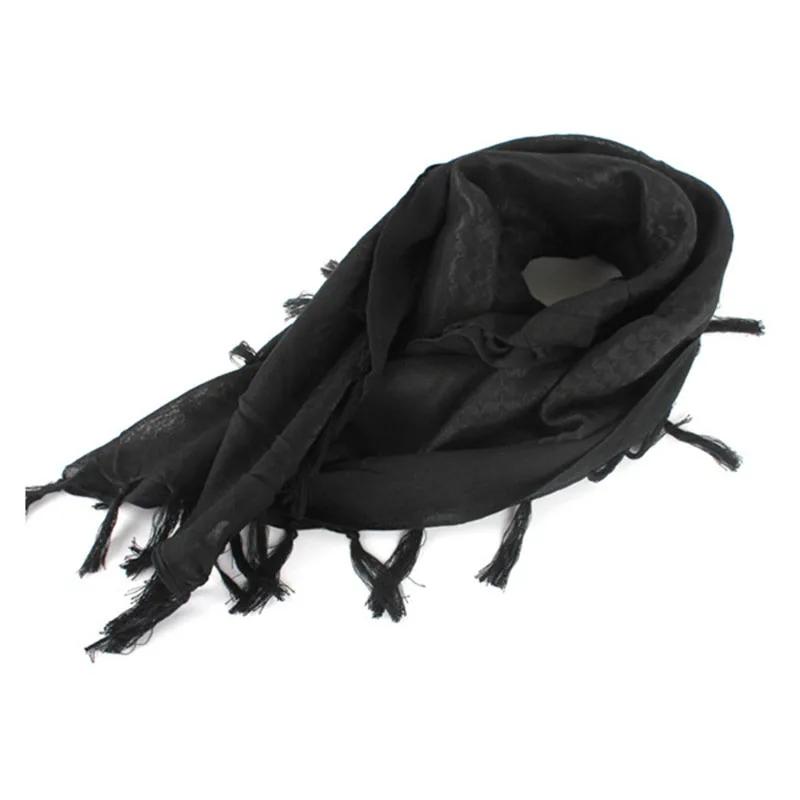Tactical Arab Shemagh Military Scarf Outdoor Hiking Army Desert Scarves Muslim Hijab For Men Women Windproof Scarf Cotton Skull