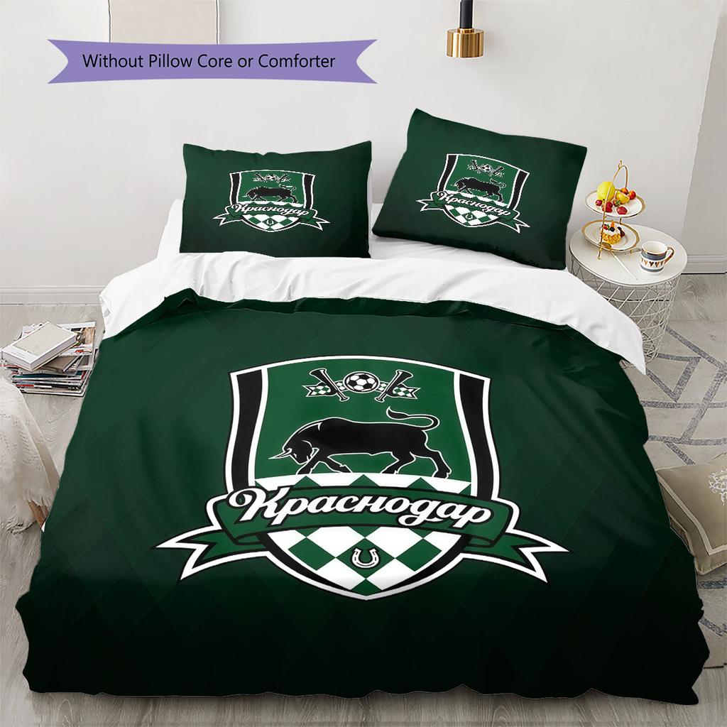 FC Krasnodar Glory Bedding Quilt Set Quilt Cover Pillowcase Home Decoration Birthday Gift (1 * Duvet Cover + 2 * Pillowcase, Without Core)