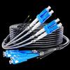 Outdoor Armored LC-SC Single-Mode Quad-Core Fiber Optic Patch Cable