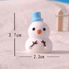 Miniature Snowman Santa Claus Figurine Micro Landscape Christmas Decorations  Birthday Gift