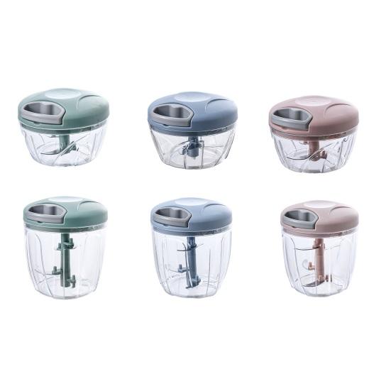 Grinder Manual Pull Cord Food Chopper for Garlic Ginger Peppers Onion Puree