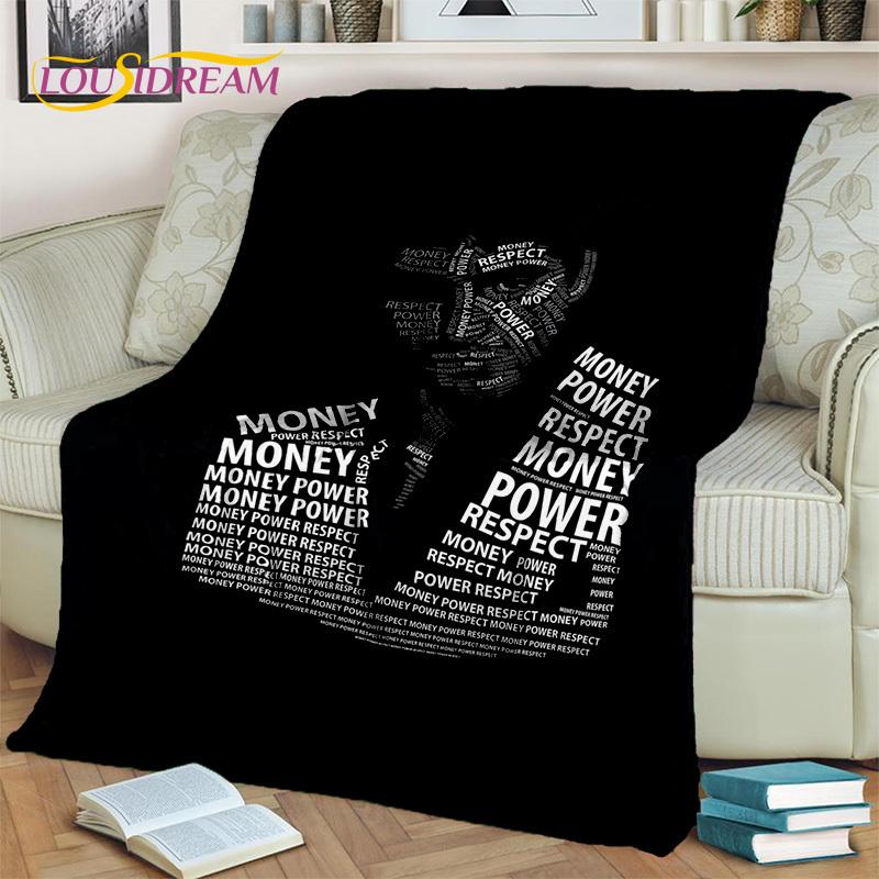 Scarface 3D Classics Movie Tony HD Blanket,Soft Throw Blanket for Home Bedroom Bed Sofa Picnic Travel Office Cover Blanket Kids