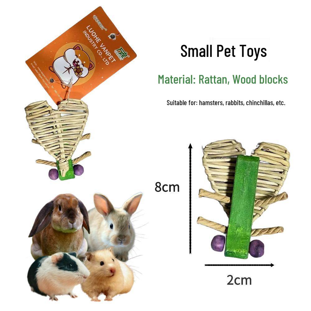 Wooden Hideout & Play Toys for Hamsters, Rats & Rabbits