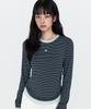 MONGDOL Striped Essential Long Sleeve T-Shirt Mdts163_2 Colors
