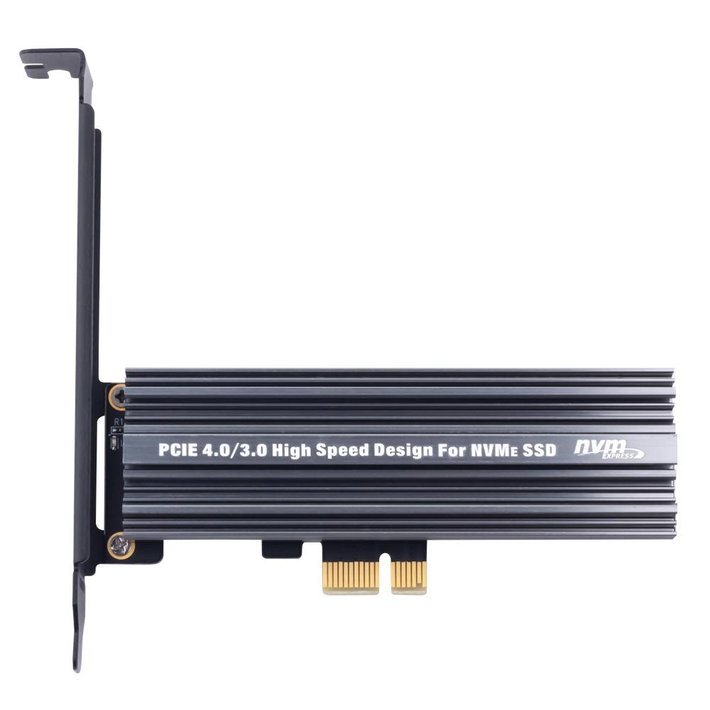 M.2 NVMe SSD To PCIe 4.0 X1 Adapter Card - with Heat Sink, High-Speed Conversion