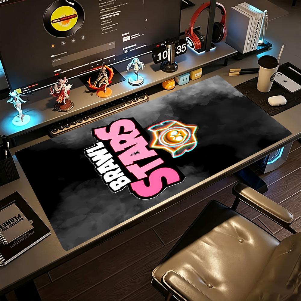 Brawl Stars Large Mouse Pad Gaming Laptop Mouse Pad Office Mouse Mats Non-Slip Rubber Base Office and Gaming Desk Decoration