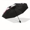 1pc Death Roses Automatic Open/CloseUmbrella,Compact Umbrella for Men & Women Day Gift.W031