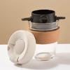 Stainless Steel Coffee Filter Double Layer Design Portable Foldable Dripper for Home Office Travels and Outdoor Brewing