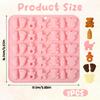 2 PCS Baby Shower Chocolate Mold,Baby Feet Molds Silicone, Baby Onesie Baby Bottle Pacifier Baby Carriage Bear Mold Candy Chocolate Gummy Molds for