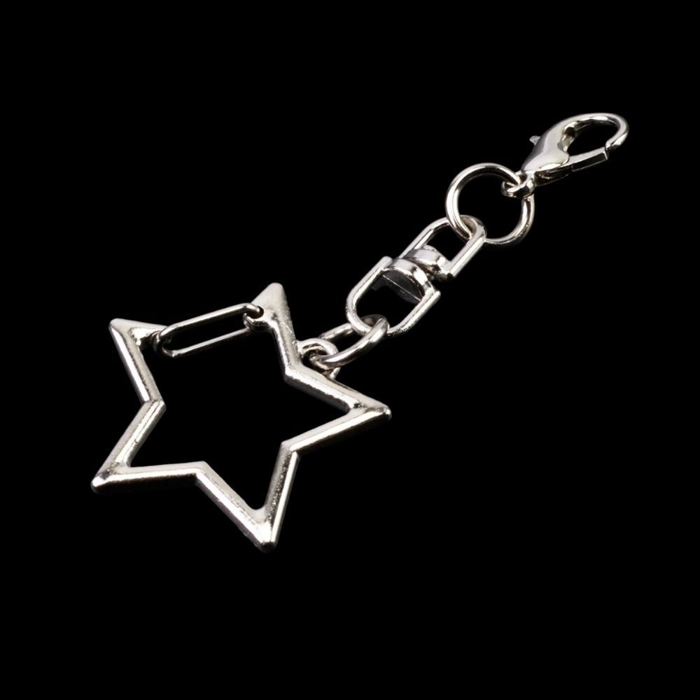 10Pcs Multi Styles Keyring Pendant 360 Rotate Keychain DIY Accessories  Doll Hanging