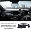 Flanell-Armaturenbrettmatte für Abarth 595 695 (2012–2024) Fiat 500 (2012-2019) - Blendfreier Sonnenschutz Teppich für das Auto-Interieur