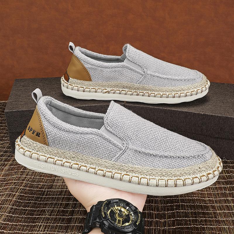 Fashion New Men Espadrille Shoes Summer Men Canvas Shoes Breathable Men's Casual Shoes Slip On Shoes Graffiti Espadrilles Footwear Flats
