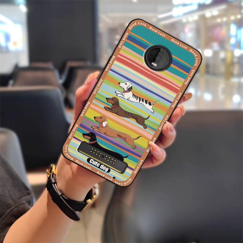 Durable Protective Phone Case For MOTO Z4 Play Graffiti Phone Pouch Cartoon Anti-knock TPU Waterproof Cute Soft Case