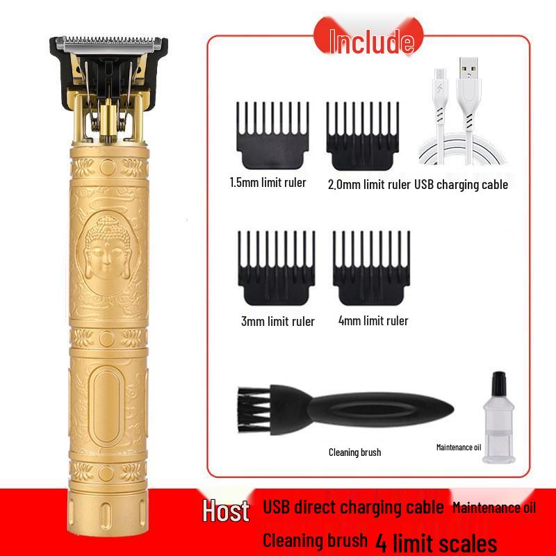 T9 Bald Electric Hair Clipper - Professional Rechargeable Engraving & Oil Head Shaver