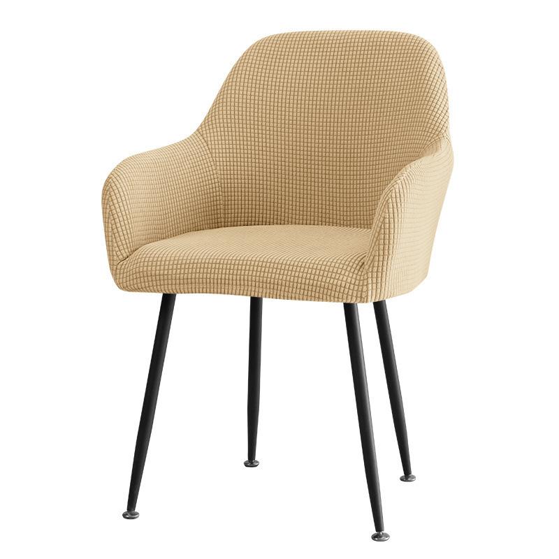 Thickened High Armrest Chair Cover Corn Grain Pattern Office Chair Cover for Home, Hotel, Banquet Dining Chairs