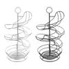 Save Space Spiral Egg Holder Iron Egg Basket Household Egg Storage Rack  Table