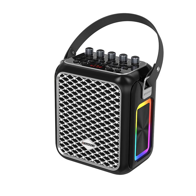 SANSUI Portable Outdoor Karaoke Bluetooth Speaker