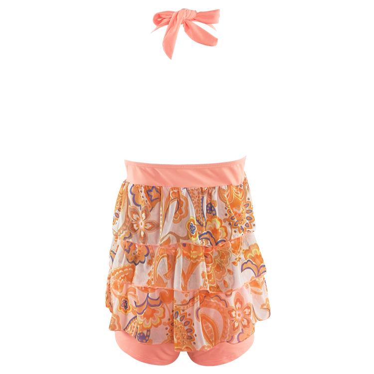 Buy Women's Floral Printed Halter Tankini Set with Shorts Two Piece