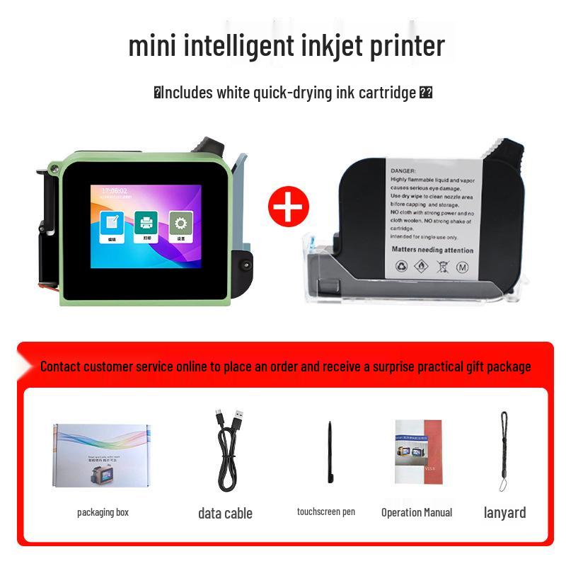 Handheld Portable Mini Inkjet Printer for Food Packaging