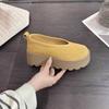 Thick-soled muffin Boken shoes women's 2025 new popular versatile fashion temperament increases one-pedal loafer single shoes