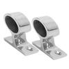 2PCS Stanchion Hand Rail Fitting 316 Stainless Steel Mirror Polishing Rustproof for Boat Yacht Marine 22mm 7 8in