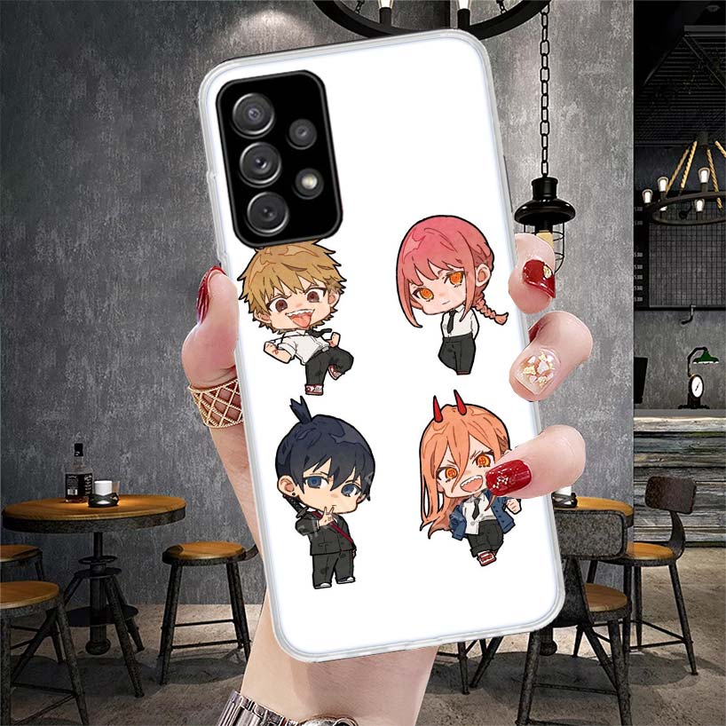 

Милый Мягкий Чехол для Телефона Chainsaw Man Для Samsung Galaxy A12 A22 A32 A52 A72 A02S A51 A50S A71 A70 A31 A20S Note 20 Ultra S10 A10 Samsung Note 20