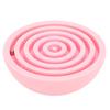 Balancing Maze Toy Bright Colors Semicircle Light Weight Maze Ball Toy Brain Games for Kids Early Education Pink