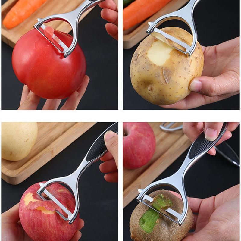 Stainless Steel Paring Knife Wholesale Pumpkin Melon Planer Kitchen Zinc Alloy Fruit and Melon Household Peeler Scraping Knife