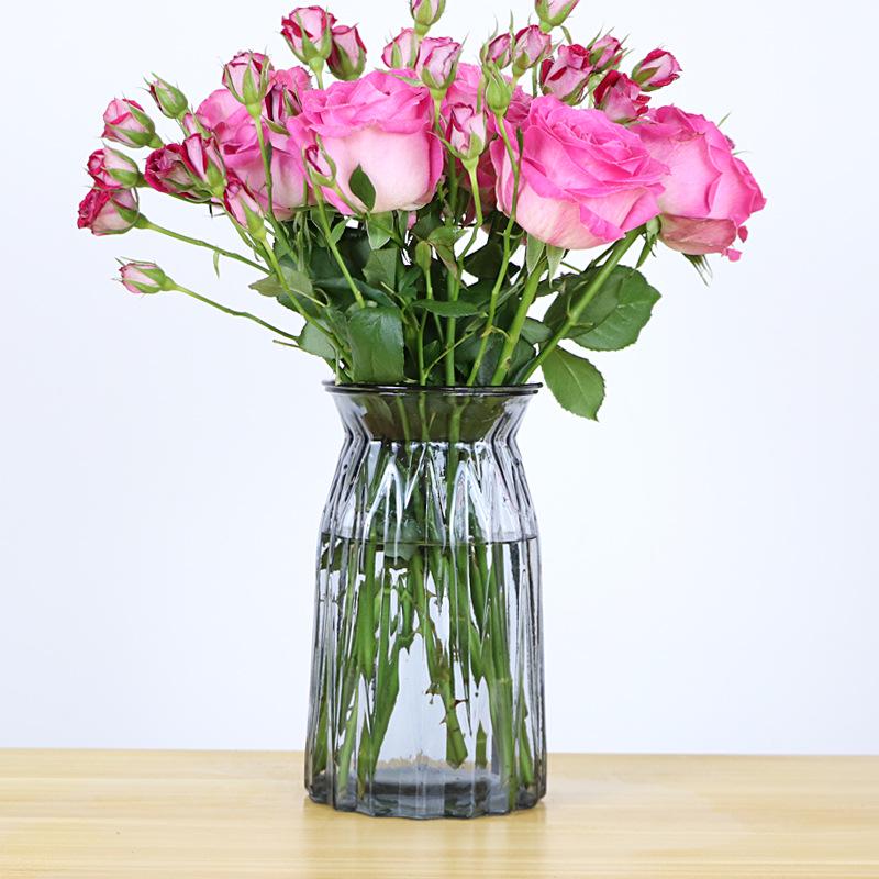 Pequeno Vaso de Vidro Criativo para Flores Frescas ou Secas - Ornamento para Mesa de Casa