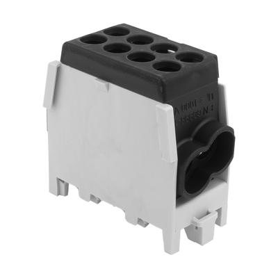 Distribution Block Branch Terminal 25mm2 1-Pole Bridge for TH35 Rail