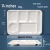 Melamine 5-Compartment Rectangular Fast Food Tray