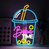 Bubble Tea Neon Sign - Bright LED Boba Shop Decor, Cafe Wall Light for Milk Tea Store & Home Bar, Trendy Gift for Boba Lovers